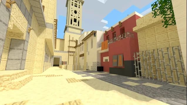 Карта de_mirage_minecraft